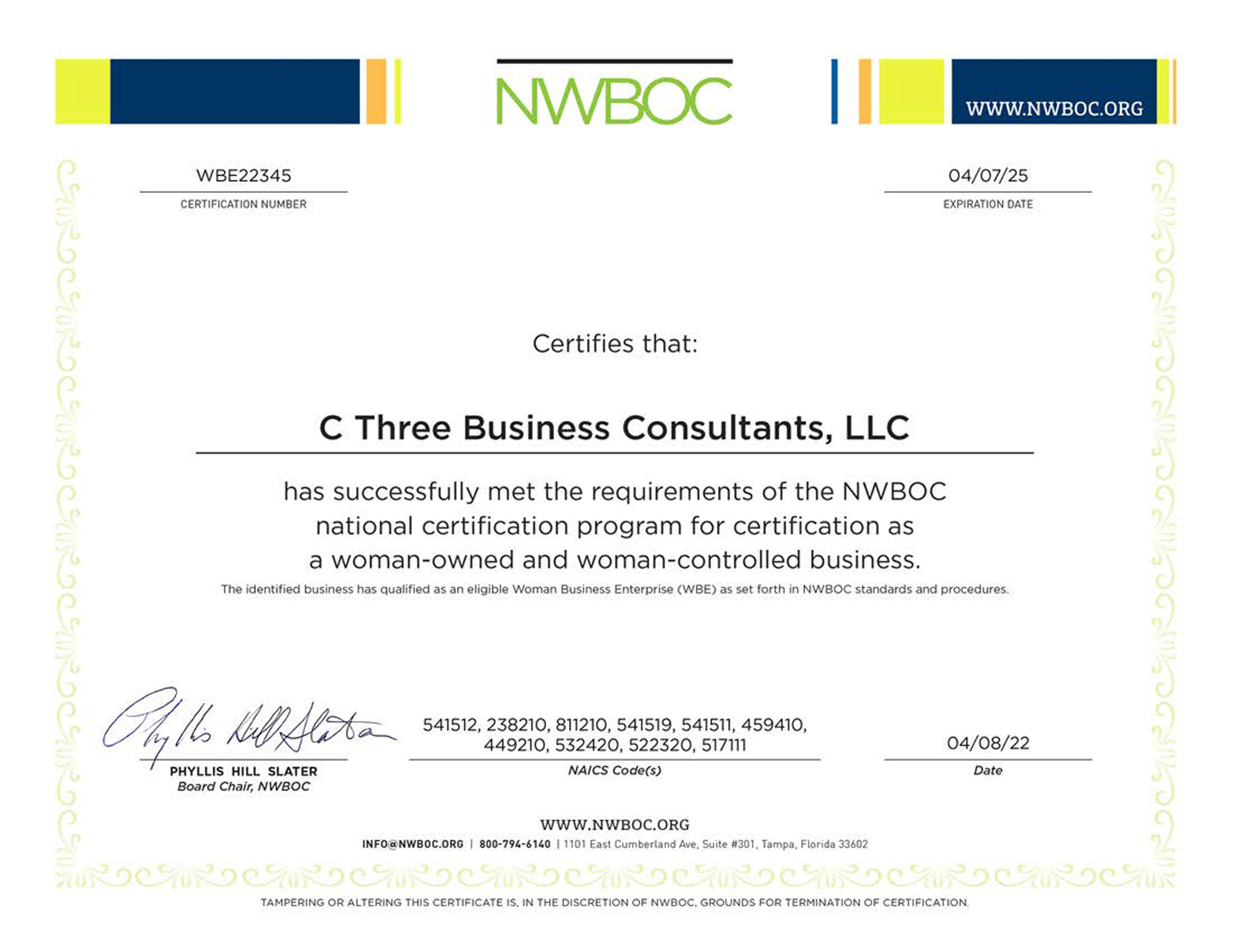 NWBOC-WBE-Certificate